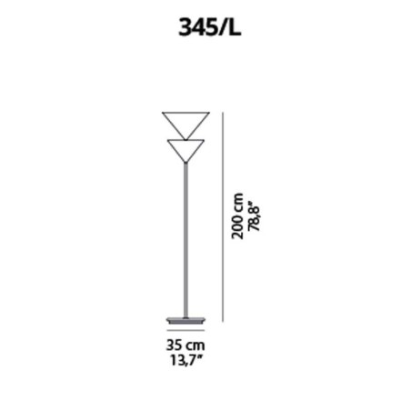 Oluce Pascal lampada da terra