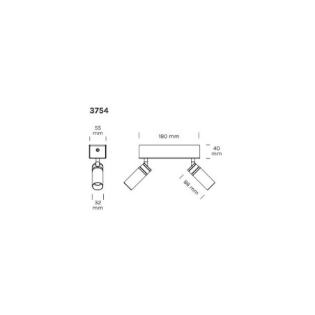Olev Eye Spot 230V Doppio