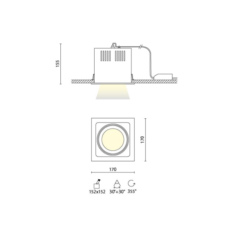 Faretto da Incasso Jack Aqlus Prezzo