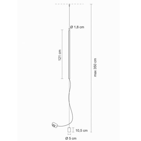 Egoluce Lancia Lampada a Sospensione