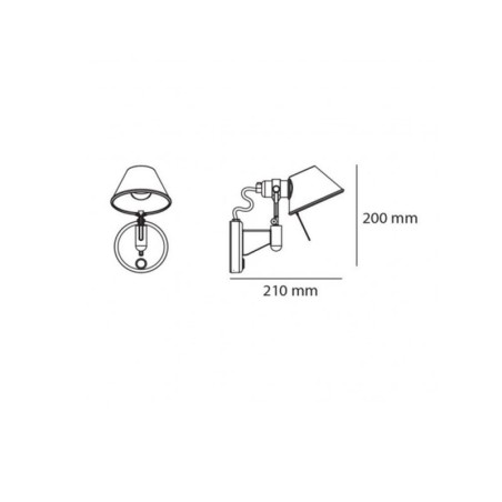 Artemide Tolomeo Micro Faretto LED Lampada da Parete
