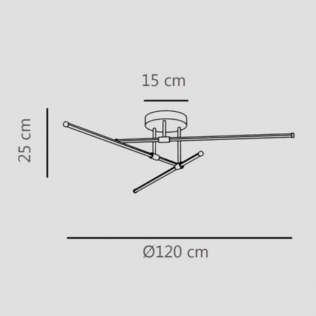 Sikrea Elia PLG Lampada da Soffitto