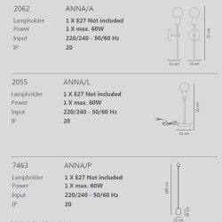 Sikrea Anna Lampada da Tavolo