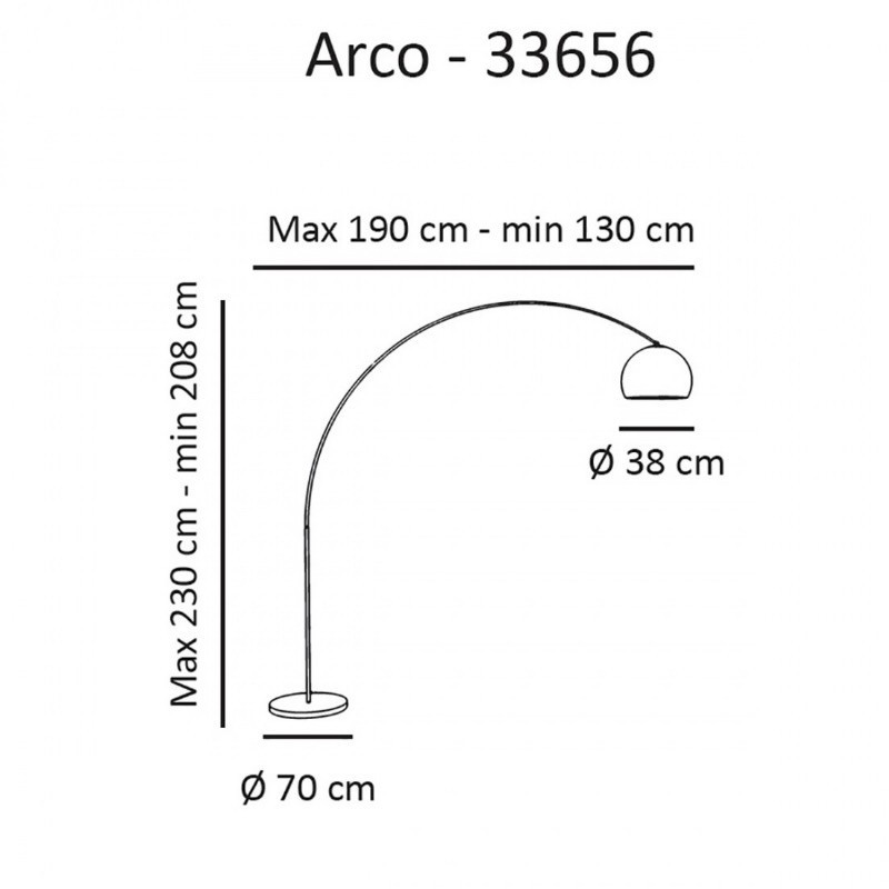 Lampada da Terra Arco Sikrea Prezzo