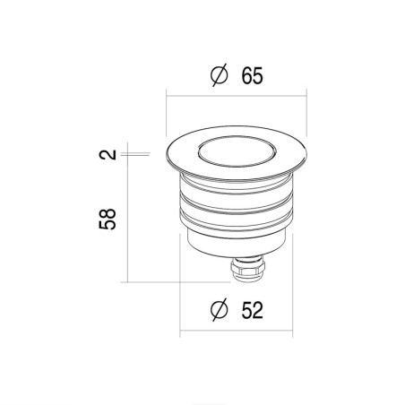 LLD Light River Maxi Faretto da Incasso per Esterno 