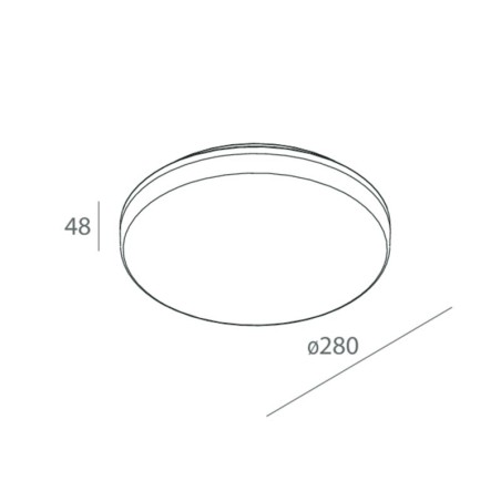 Novalux Luna Tonda Lampada da Soffitto Offerta