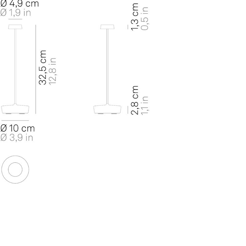 Lampada da Tavolo Ricaricabile Swap Ailati con Paralume Vetro Ambra Offerta