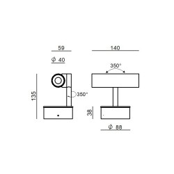 Linea Light Goose Lampada da Soffitto