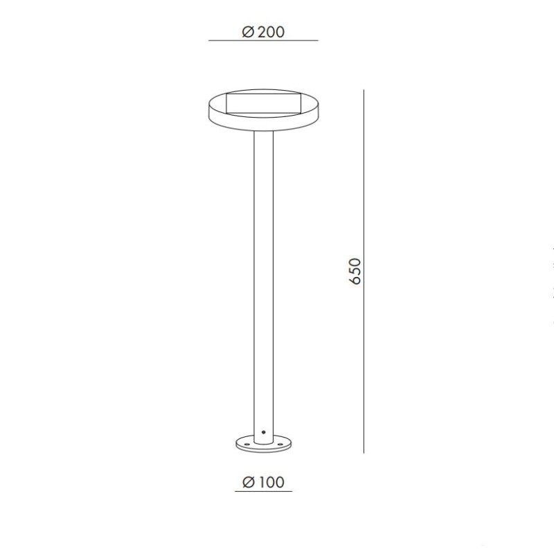 Paletto da Esterno a Ricarica Solare Nap Rossini Illuminazione Prezzo