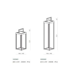 Rossini Illuminazione Soon Lanterna LED  da Esterno Solare 