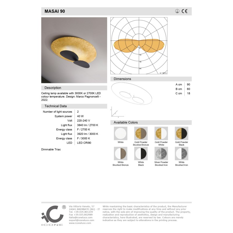 Lampada da Soffitto Masai Icone Luce Prezzo