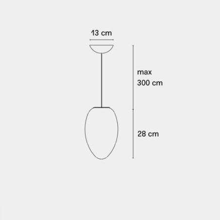 Fontana Arte Uovo Lampada a Sospensione