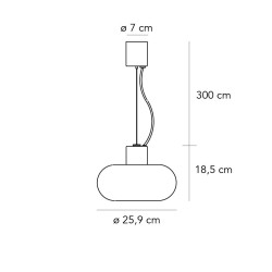 Fontana Arte Fontanella Media Lampada a Sospensione Offerta